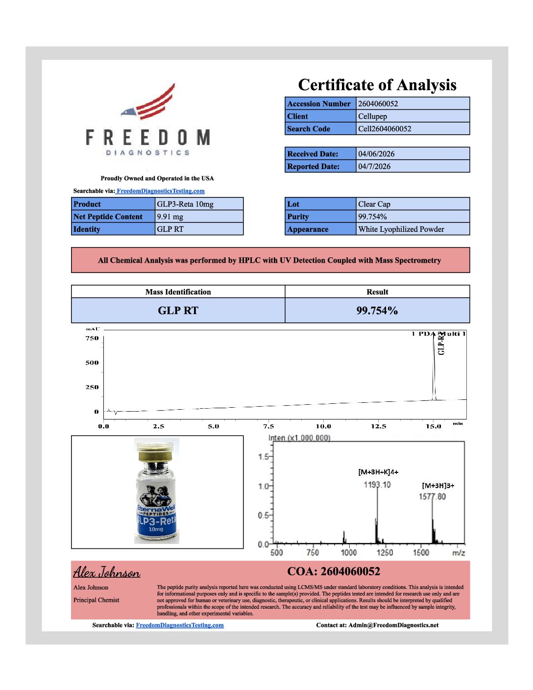 GLP3 Retatrutide 10mg