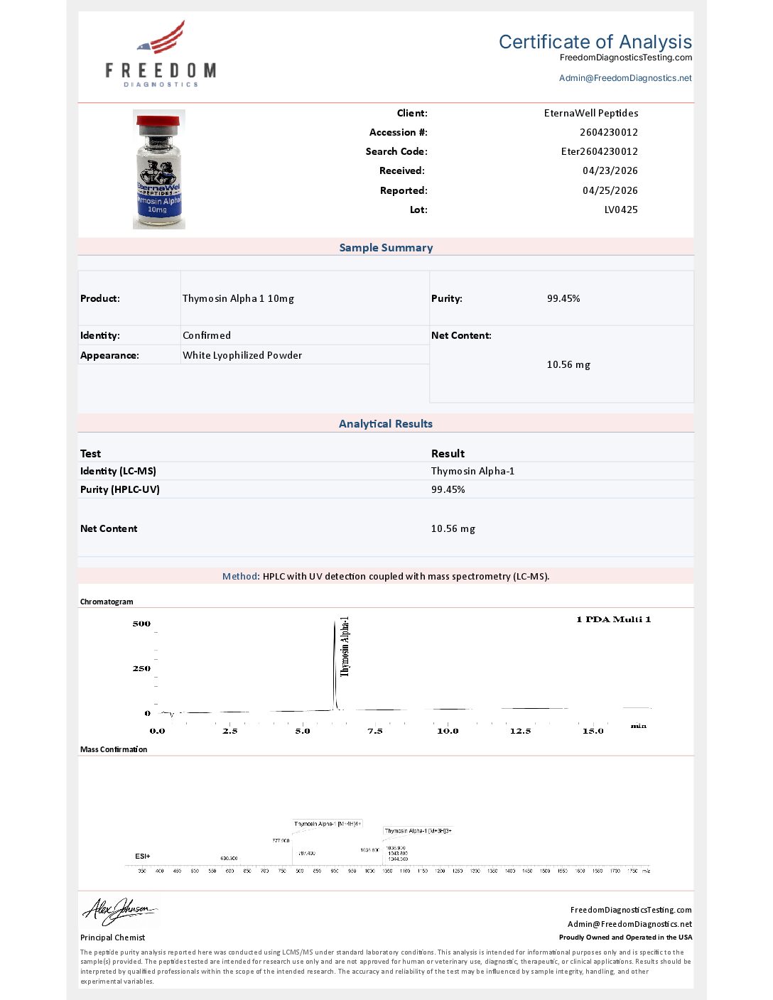 Thymosin Alpha-1 10mg