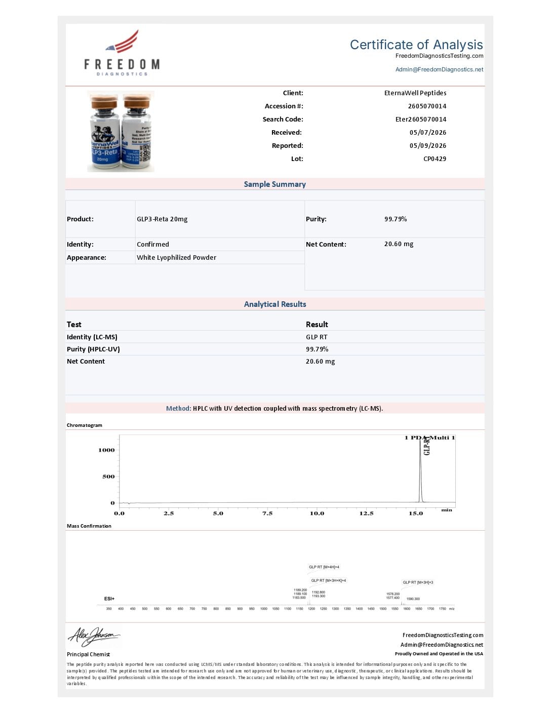 GLP3 Retatrutide 20mg
