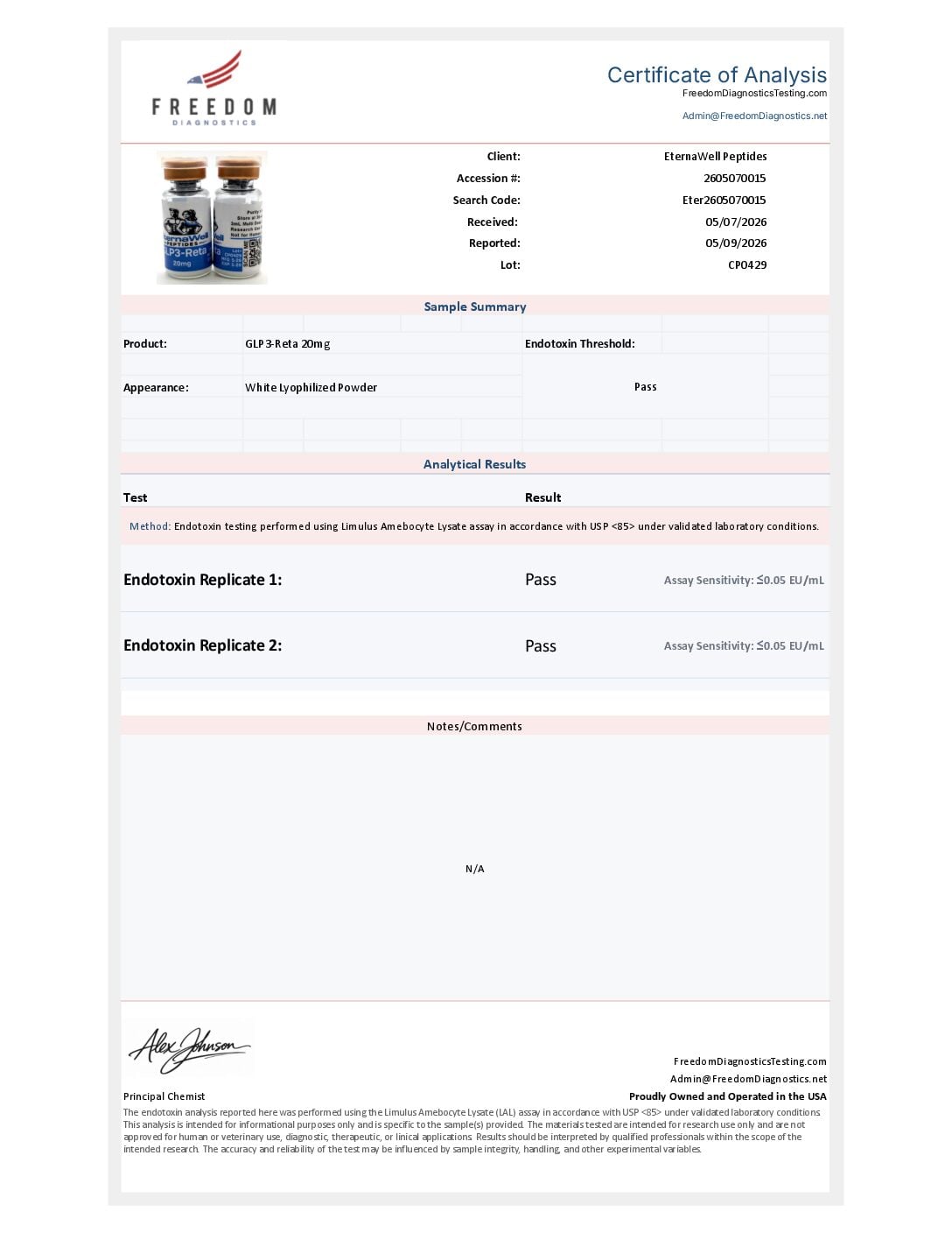 GLP3 Retatrutide 20mg