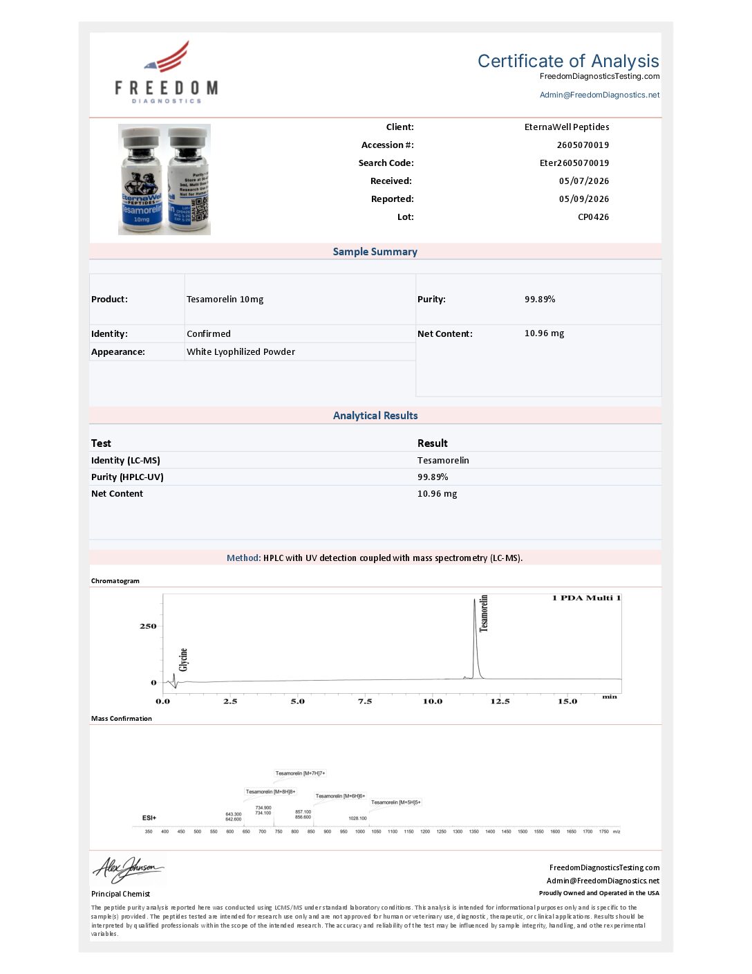 Tesamorelin 10mg